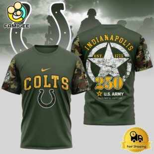 NFL Indianapolis Colts US Army 250th Anniversary Parade T-Shirt