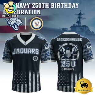 NFL Jacksonville Jaguars The Navy 250Th Celebration Football Jersey