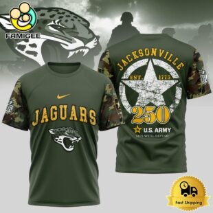 NFL Jacksonville Jaguars US Army 250th Anniversary Parade T-Shirt