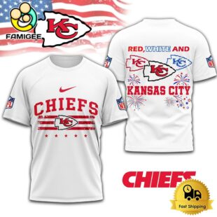 NFL Kansas City Chiefs 4th Of July 3D T Shirt