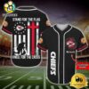 NFL Kansas City Chiefs Stand For The Flag Kneel For The Cross Baseball Jersey