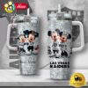 NFL Las Vegas Raiders Mickey And Minnie Couple Custom 40oz Stanley Cup Tumbler