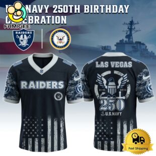 NFL Las Vegas Raiders The Navy 250Th Celebration Football Jersey