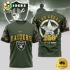 NFL Las Vegas Raiders US Army 250th Anniversary Parade T-Shirt
