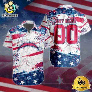 NFL Los Angeles Chargers Special 4th Of July Independence Day Hawaiian Shirt