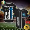 NFL Los Angeles Chargers Stand For The Flag Kneel For The Cross Baseball Jersey
