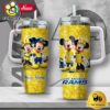 NFL Los Angeles Rams Mickey And Minnie Couple Custom 40oz Stanley Cup Tumbler