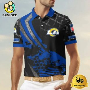 NFL Los Angeles Rams New Design 2025 Custom Name Polo Shirt