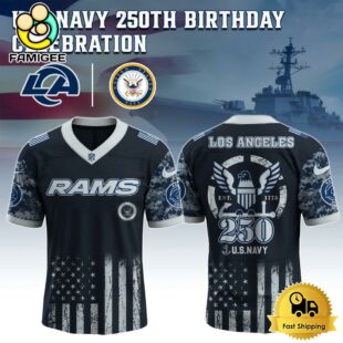 NFL Los Angeles Rams The Navy 250Th Celebration Football Jersey