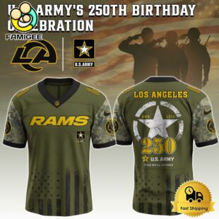 NFL Los Angeles Rams US Army 250th Anniversary Parade Football Jersey