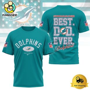 NFL Miami Dolphins Happy Father's Day 2025 T-Shirt