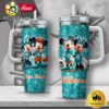 NFL Miami Dolphins Mickey And Minnie Couple Custom 40oz Stanley Cup Tumbler