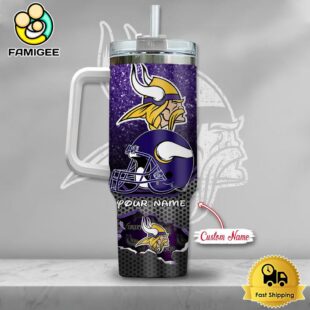 NFL Minnesota Vikings Mickey Mouse Custom 40oz Stanley Cup Tumbler