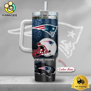 NFL New England Patriots Mickey Mouse Custom 40oz Stanley Cup Tumbler