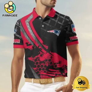 NFL New England Patriots New Design 2025 Custom Name Polo Shirt