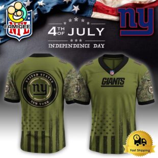 NFL New York Giants Happy US Independence Day Football Jersey