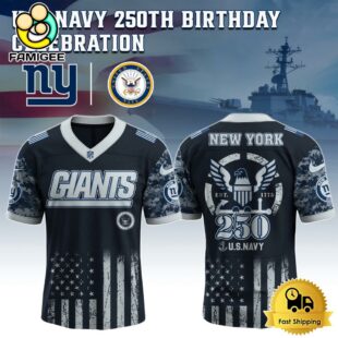 NFL New York Giants The Navy 250Th Celebration Football Jersey