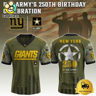 NFL New York Giants US Army 250th Anniversary Parade Football Jersey