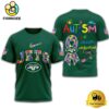 NFL New York Jets Autism Accept Understand Love T-Shirt