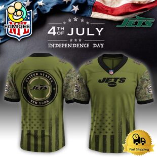 NFL New York Jets Happy US Independence Day Football Jersey