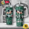 NFL New York Jets Mickey And Minnie Couple Custom 40oz Stanley Cup Tumbler