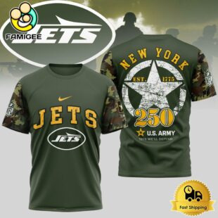 NFL New York Jets US Army 250th Anniversary Parade T-Shirt