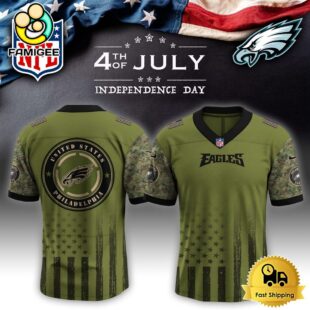NFL Philadelphia Eagles Happy US Independence Day Football Jersey