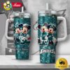 NFL Philadelphia Eagles Mickey And Minnie Couple Custom 40oz Stanley Cup Tumbler