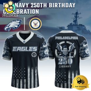 NFL Philadelphia Eagles The Navy 250Th Celebration Football Jersey