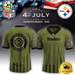 NFL Pittsburgh Steelers Happy US Independence Day Football Jersey