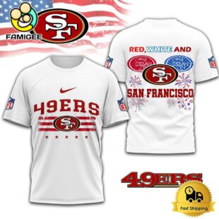 NFL San Francisco 49ers 4th Of July 3D T Shirt