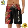 NFL San Francisco 49ers Men's Summer Hawaiian Casual Drawstring Shorts