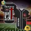 NFL San Francisco 49Ers Stand For The Flag Kneel For The Cross Baseball Jersey