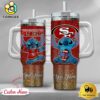 NFL San Francisco 49ers Stitch Glitter Custom 40oz Stanley Cup Tumbler