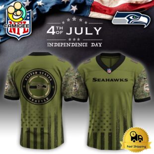 NFL Seattle Seahawks Happy US Independence Day Football Jersey