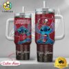NFL Tampa Bay Buccaneers Stitch Glitter Custom 40oz Stanley Cup Tumbler