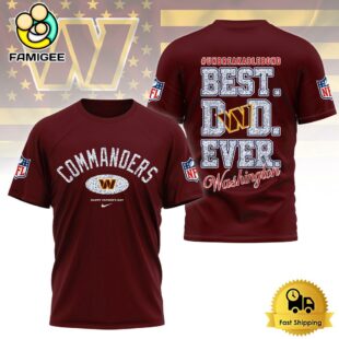 NFL Washington Commanders Happy Father's Day 2025 T-Shirt