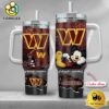 NFL Washington Commanders Mickey Mouse Custom 40oz Stanley Cup Tumbler