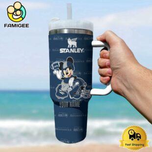 Seattle Seahawks NFL Mickey Mouse Custom 40oz Stanley Cup Tumbler