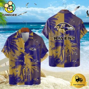Baltimore Ravens Hawaiian Shirt, NFL Resort wear
