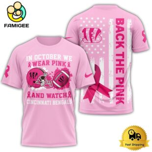 Cincinnati Bengals Wear Pink And Watch NFL International Games 2025 T-Shirt