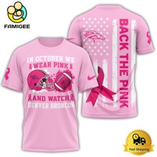 Denver Broncos Wear Pink And Watch NFL International Games 2025 T-Shirt