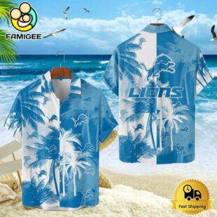 Detroit Lions Hawaiian Shirt, NFL Resort wear