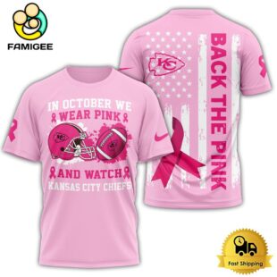 Kansas City Chiefs Wear Pink And Watch NFL International Games 2025 T-Shirt