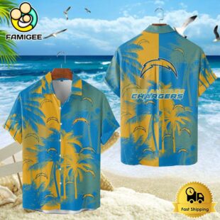 Los Angeles Chargers Hawaiian Shirt, NFL Resort wear