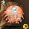 Miami Dolphins City Skyline NFL Logo Design Moon Lamp