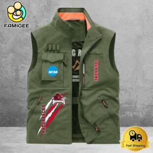NCAA Arkansas Razorbacks Breathable Summer Sleeveless Jacket, Fishing Vest