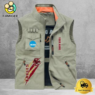 NCAA Boston College Eagles Breathable Summer Sleeveless Jacket, Fishing Vest