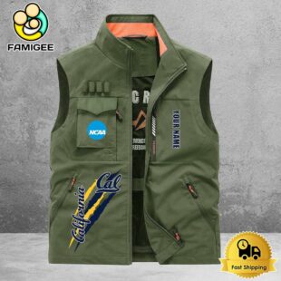 NCAA California Golden Bears Breathable Summer Sleeveless Jacket, Fishing Vest