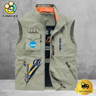 NCAA California Golden Bears Breathable Summer Sleeveless Jacket, Fishing Vest